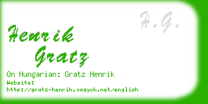henrik gratz business card